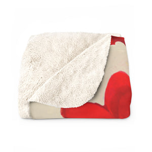 Ploochy's Poppies Sherpa Fleece Blanket