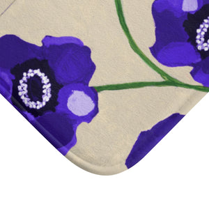 Ploochy's Poppy Purple Bath Mat