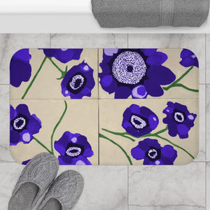 Ploochy's Poppy Purple Bath Mat