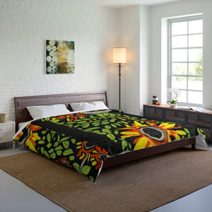 Open image in slideshow, Sunflower After Dark Comforter
